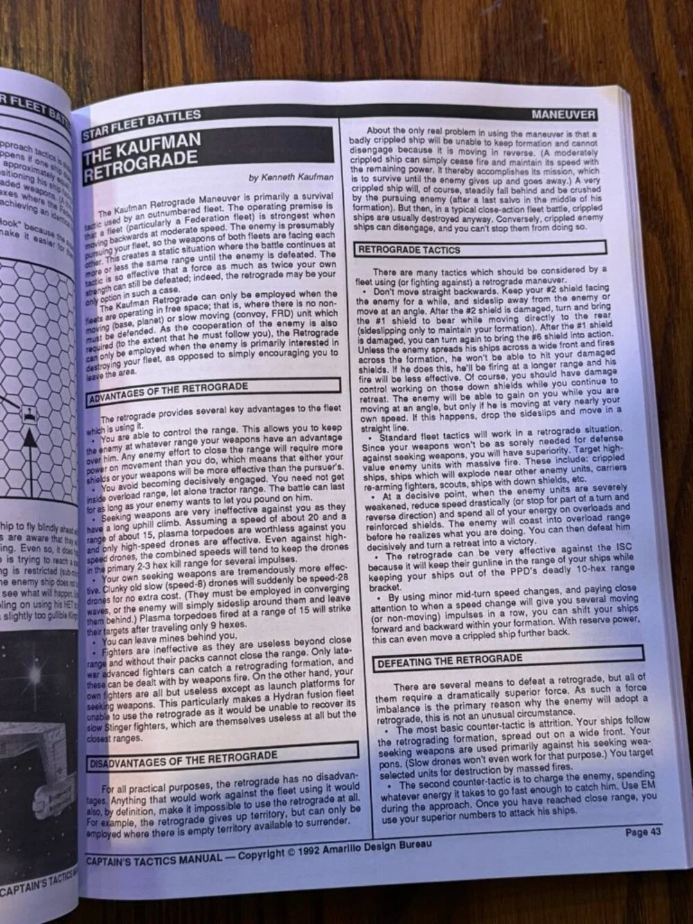 Star Fleet Battles Tactics Manual Captain's Edition